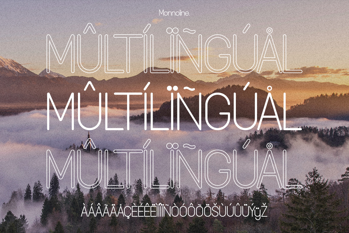 Monnoline Monoline Font