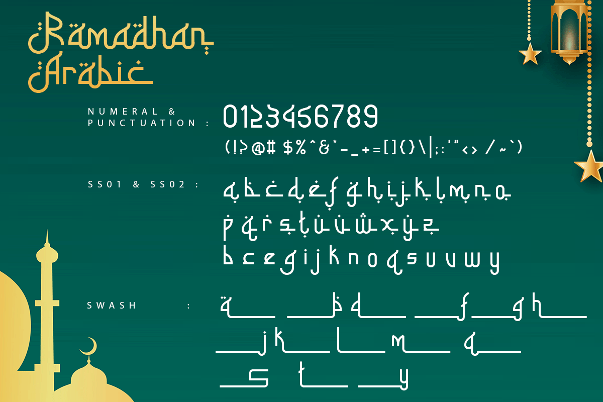 Ramadhan Arabic Modern Arabic Font - Image 6