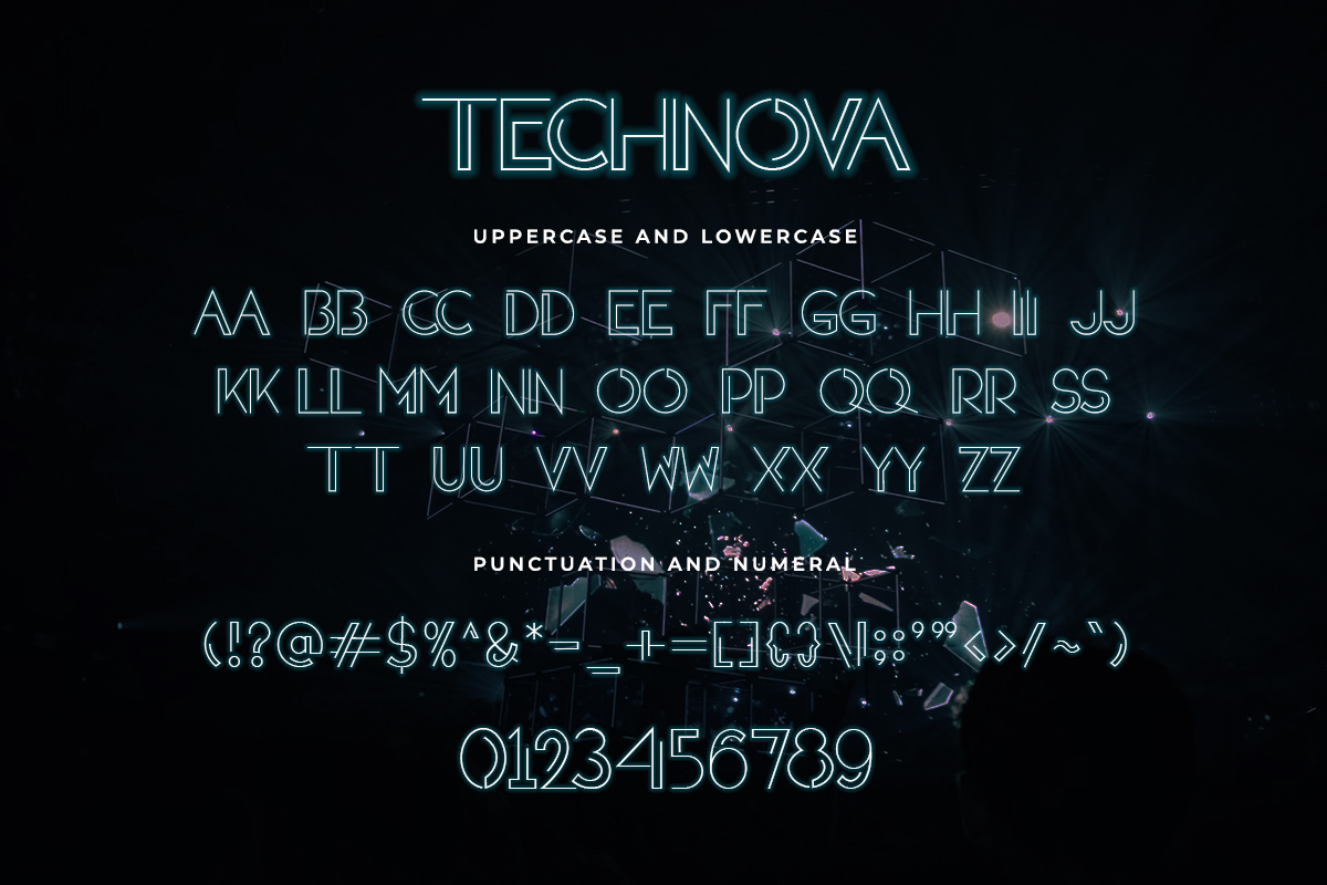 Technova Futuristic Font