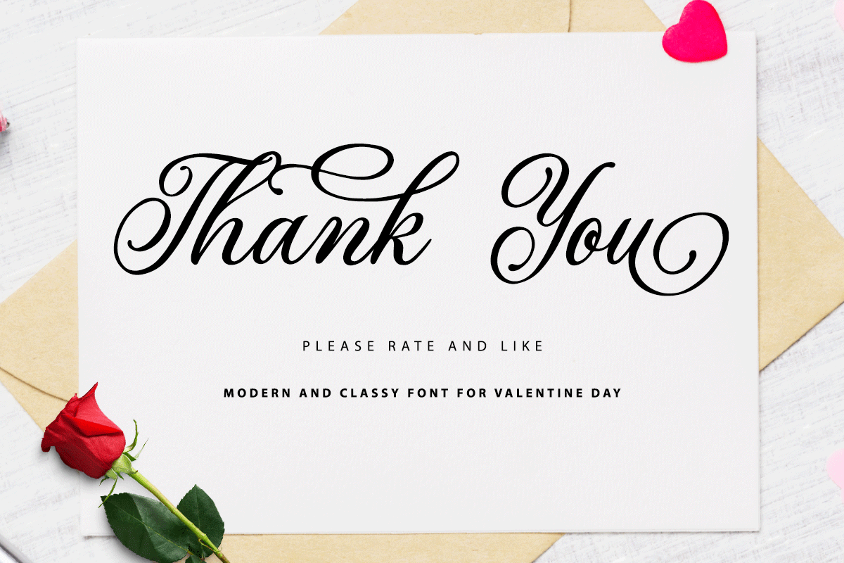 Valentine Night Classy Valentine Font - Image 8