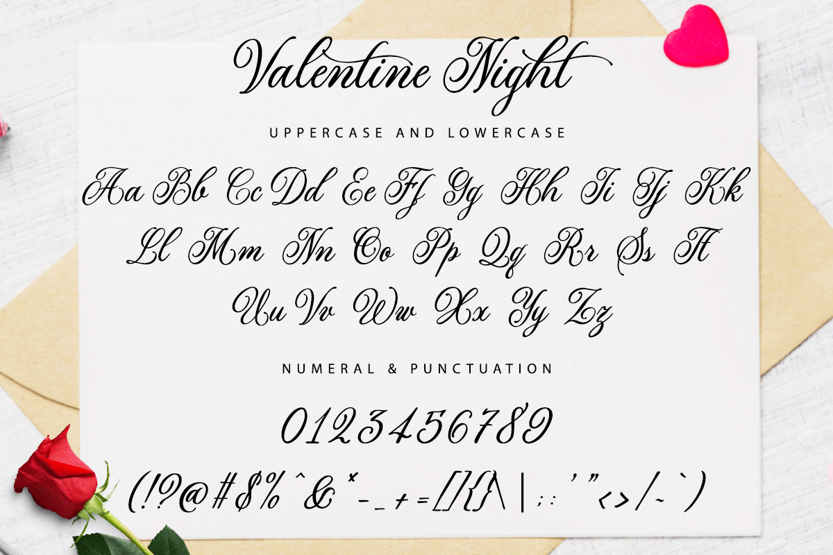 Valentine Night Classy Valentine Font - Image 6