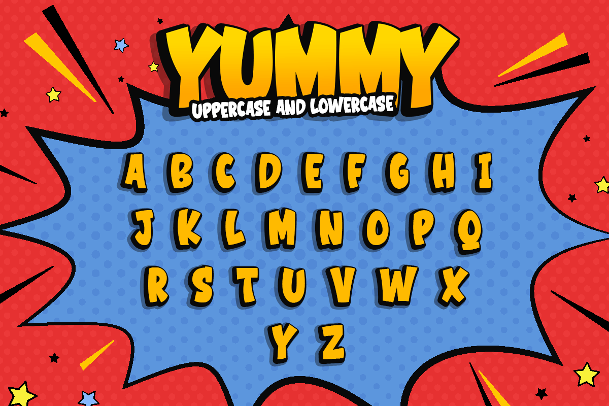 Yummy Modern Kids Font