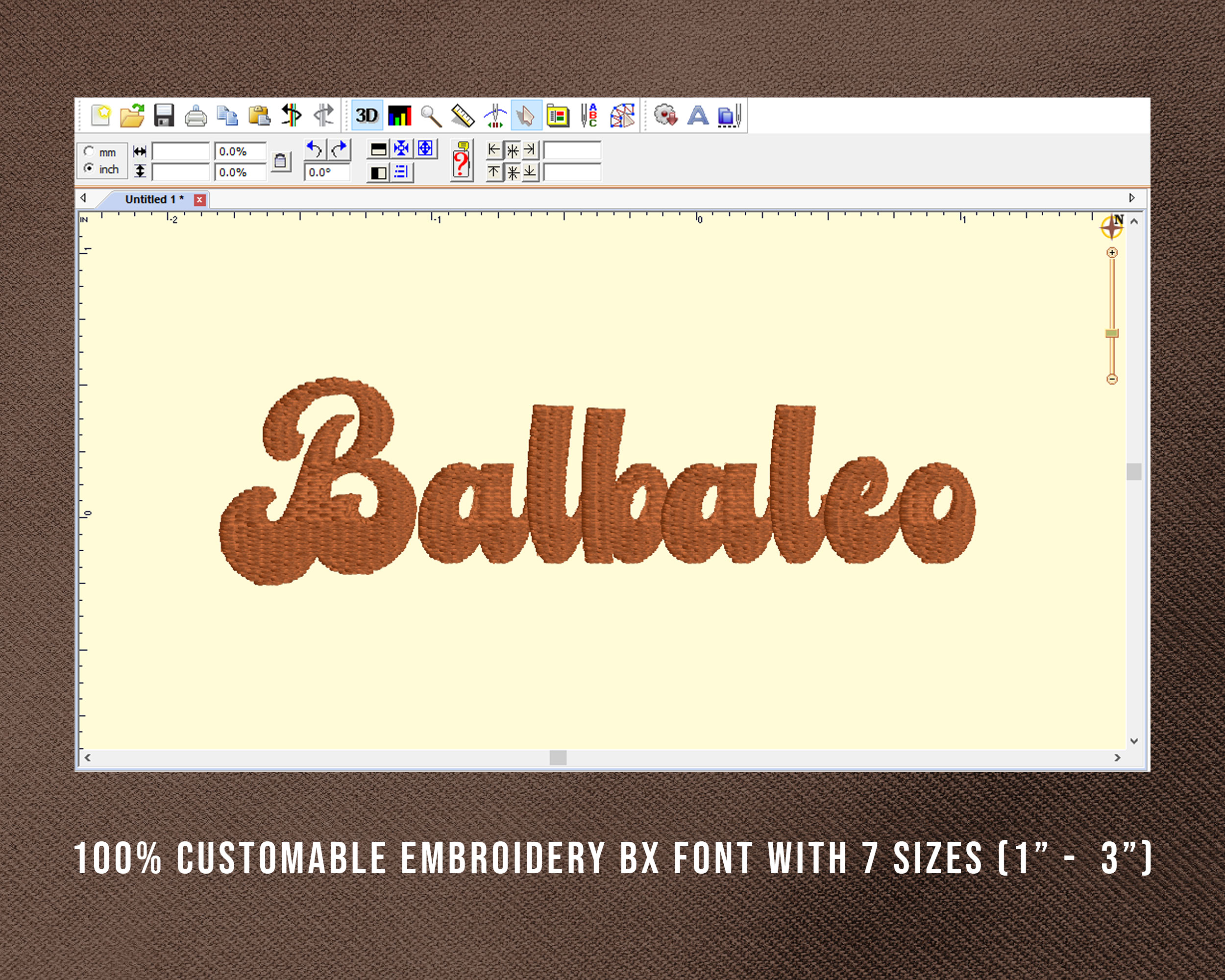 Balbaleo Embroidery Font, Embroidery Handwriting Font, Retro Embroidery Fonts, Balbaleo Font For Embroidery, Embroidery Retro Font - Image 11