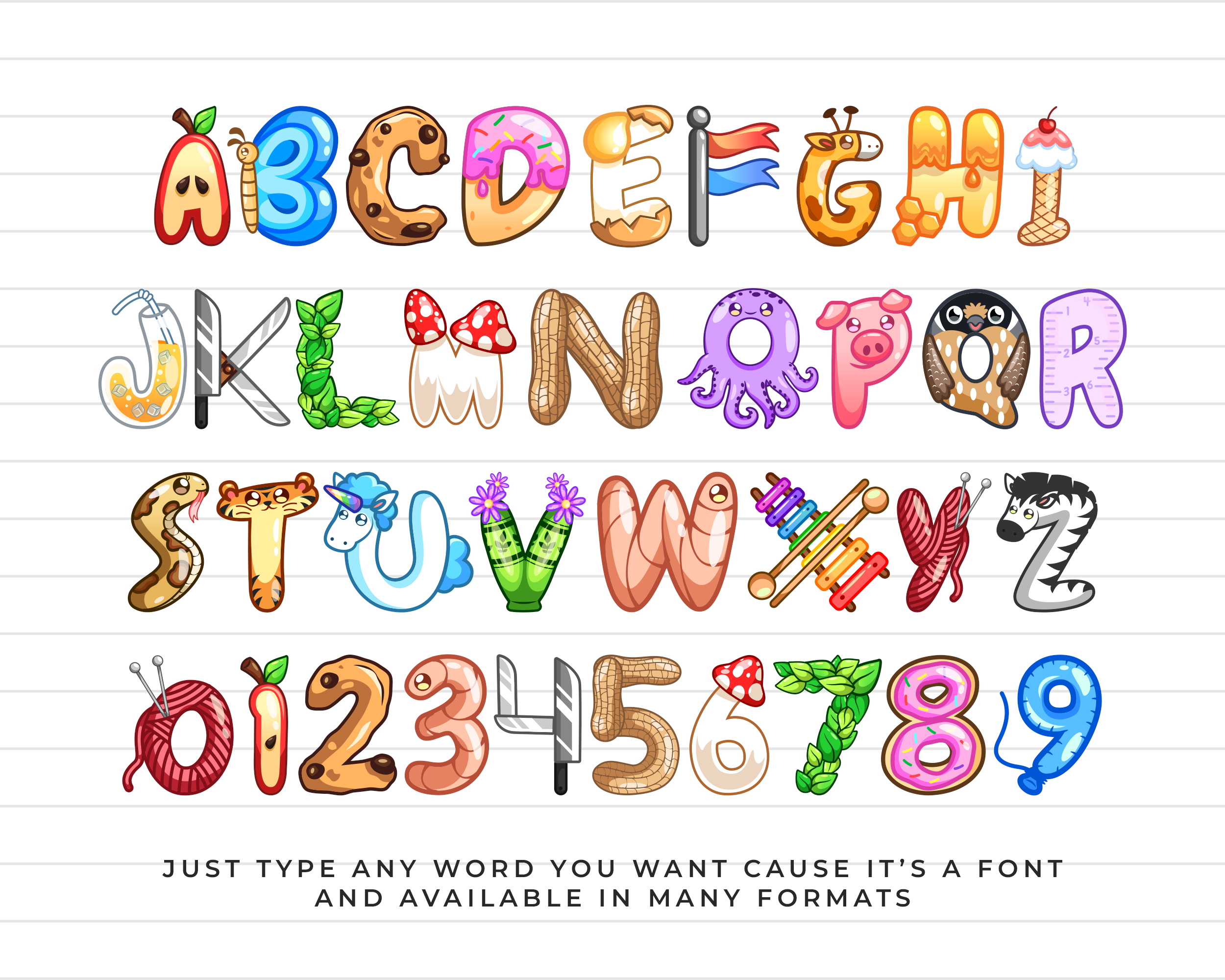 Colorful Decorative Alphabet - Image 10