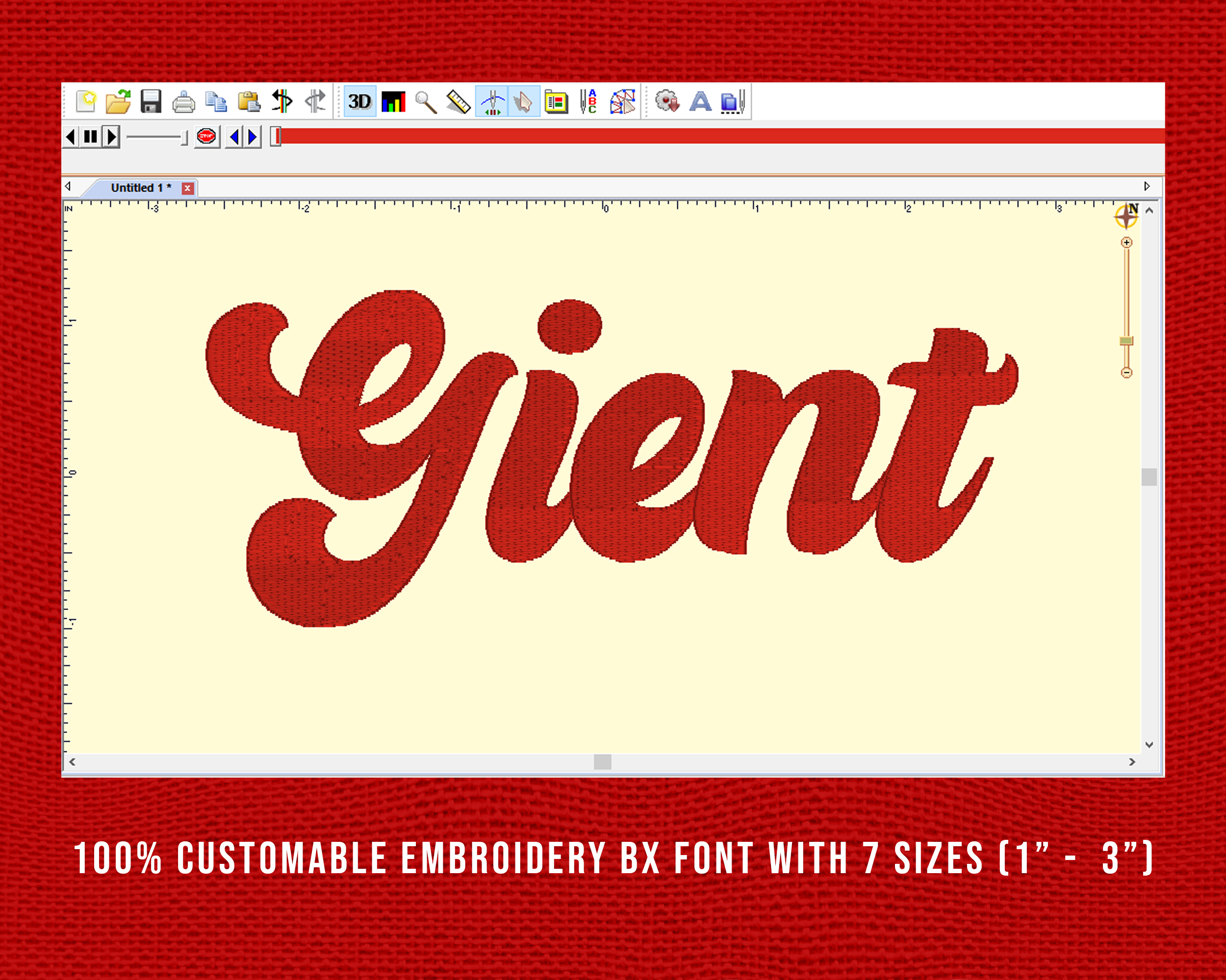 Gient Embroidery Font, Embroidery Handwriting Font, Retro Embroidery Fonts, Gient Font For Embroidery, Embroidery Retro Font - Image 11