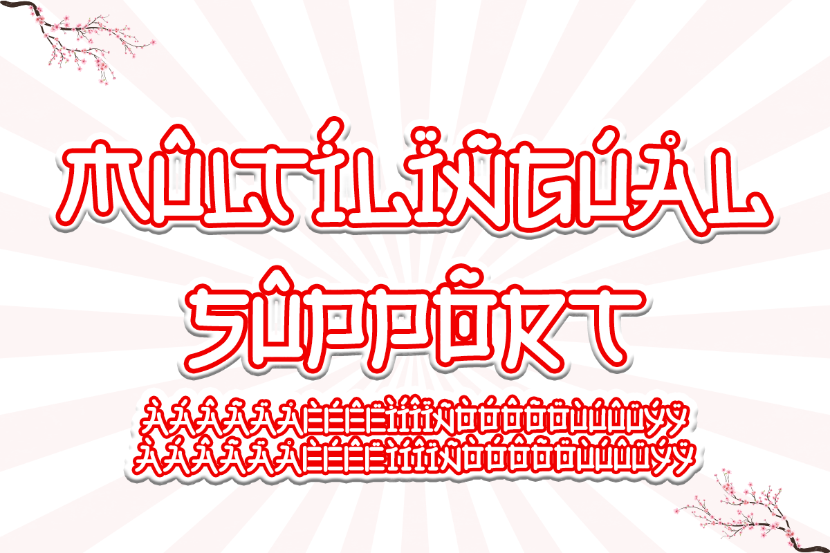 Japan Kimono Modern Japanese Font - Image 8