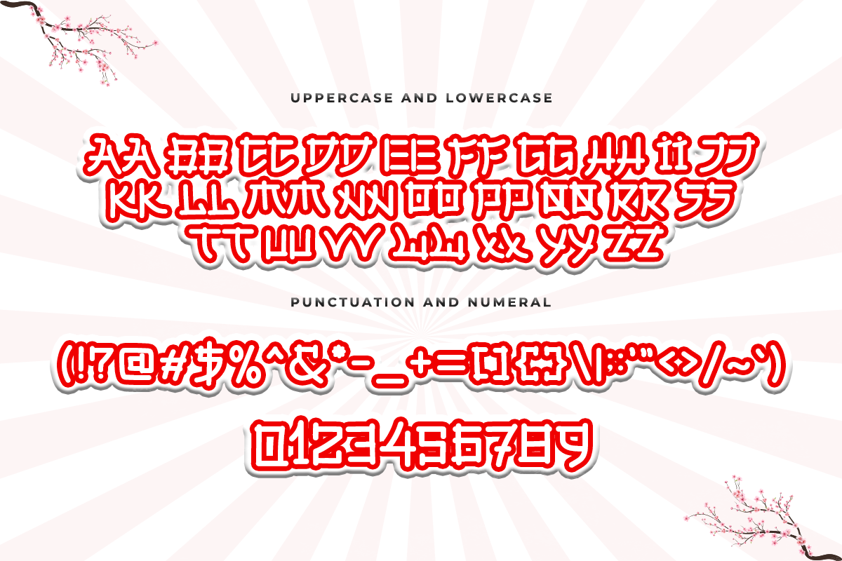 Japan Kimono Modern Japanese Font - Image 7