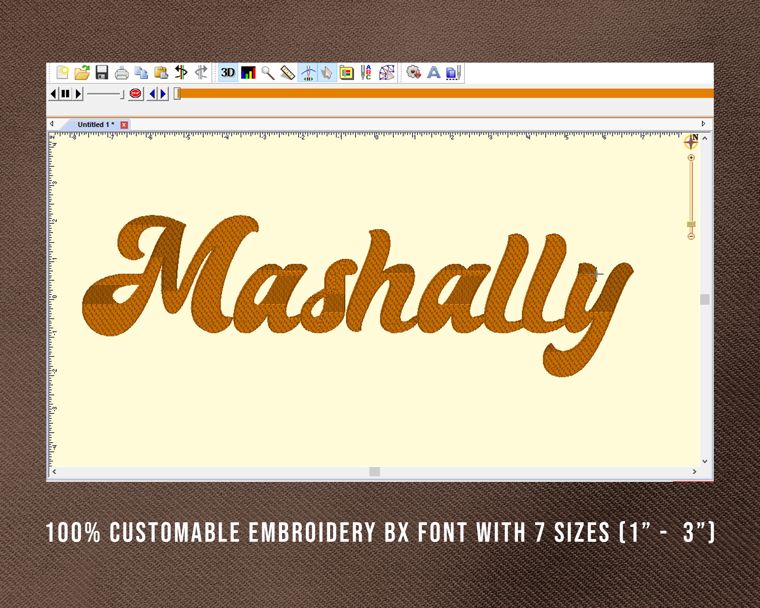 Mashally Embroidery Font, Embroidery Handwriting Font, Retro Embroidery Fonts, Mashally Font For Embroidery, Embroidery Retro Font - Image 11