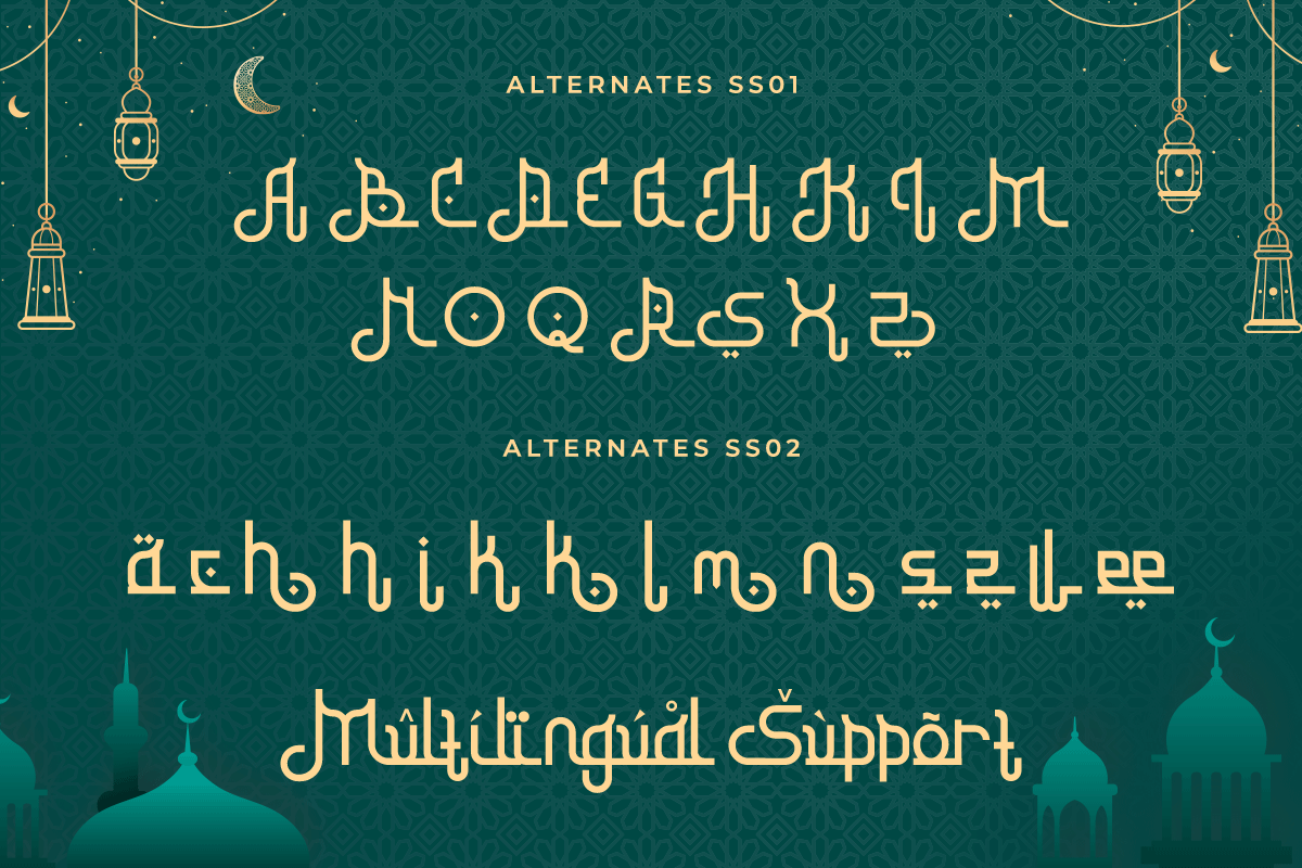 Ramadhan Kareem Modern Arabic Font - Image 6