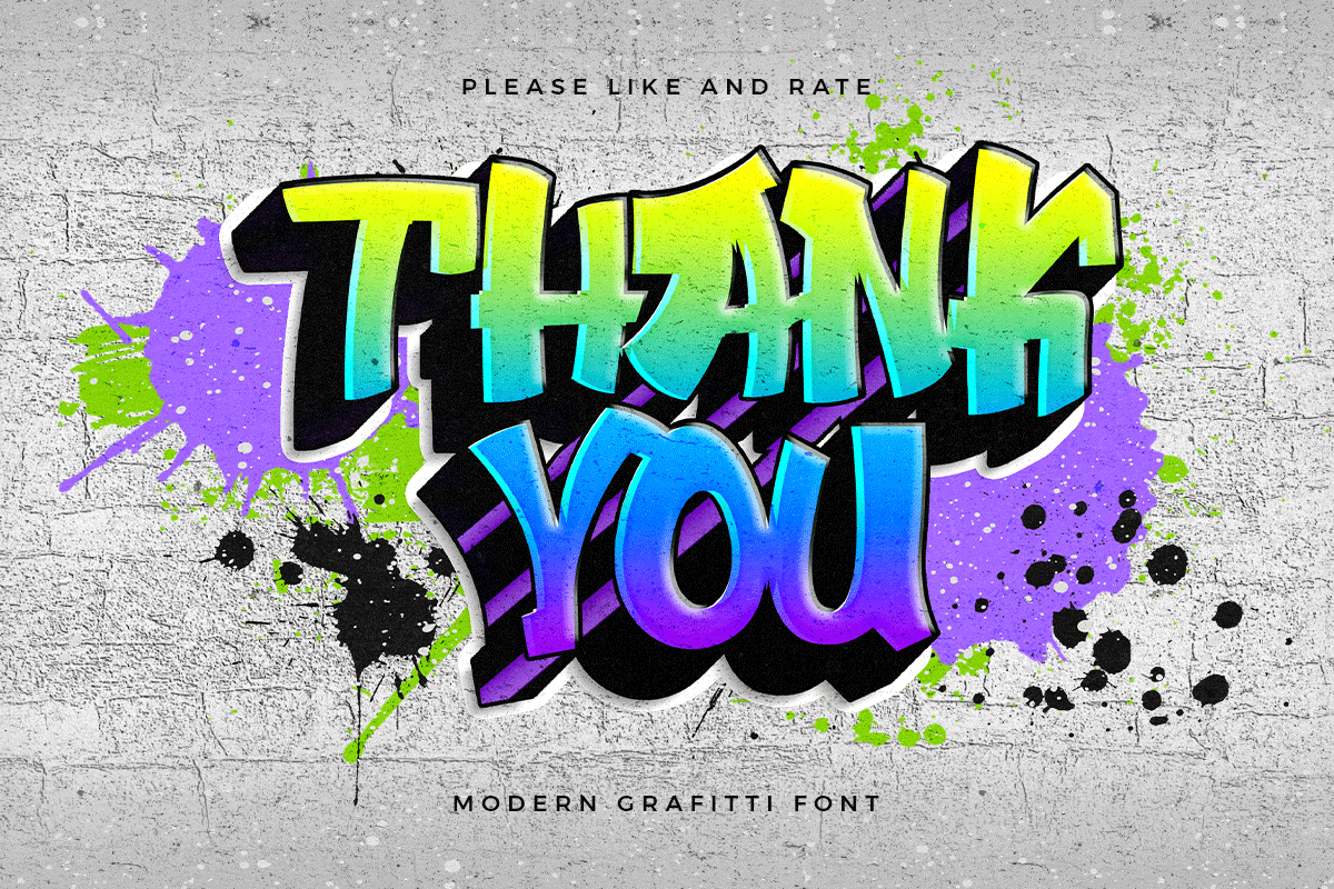 StreetFunk Graffiti Modern Graffiti Font - Image 8