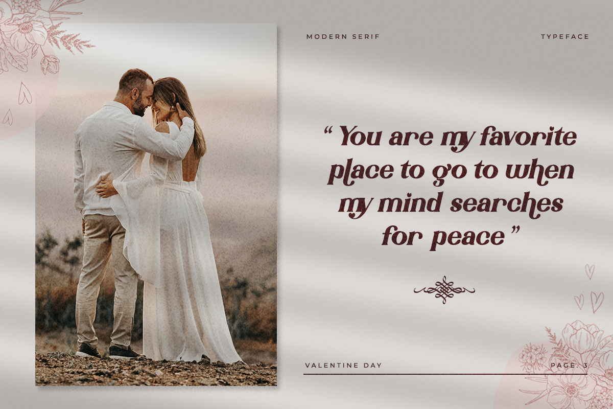 Valentine Day Modern Valentine Font - Image 3