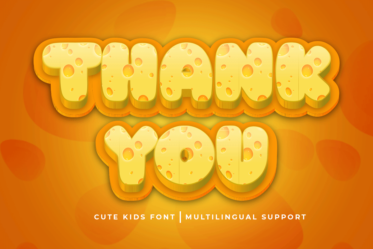 Cheese Cute Kids Font - Image 8