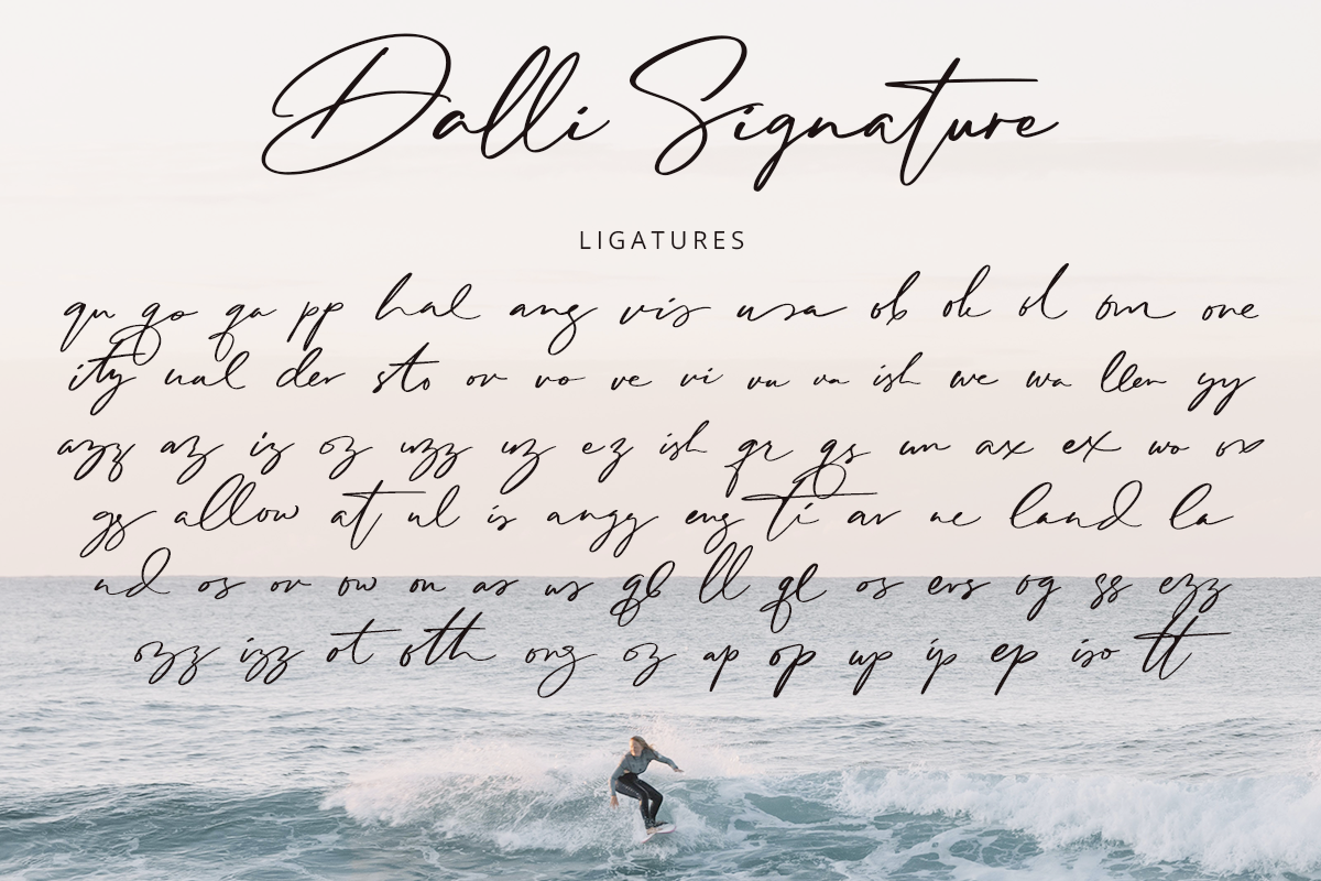 Dalli Signature Modern Signature Font - Image 10