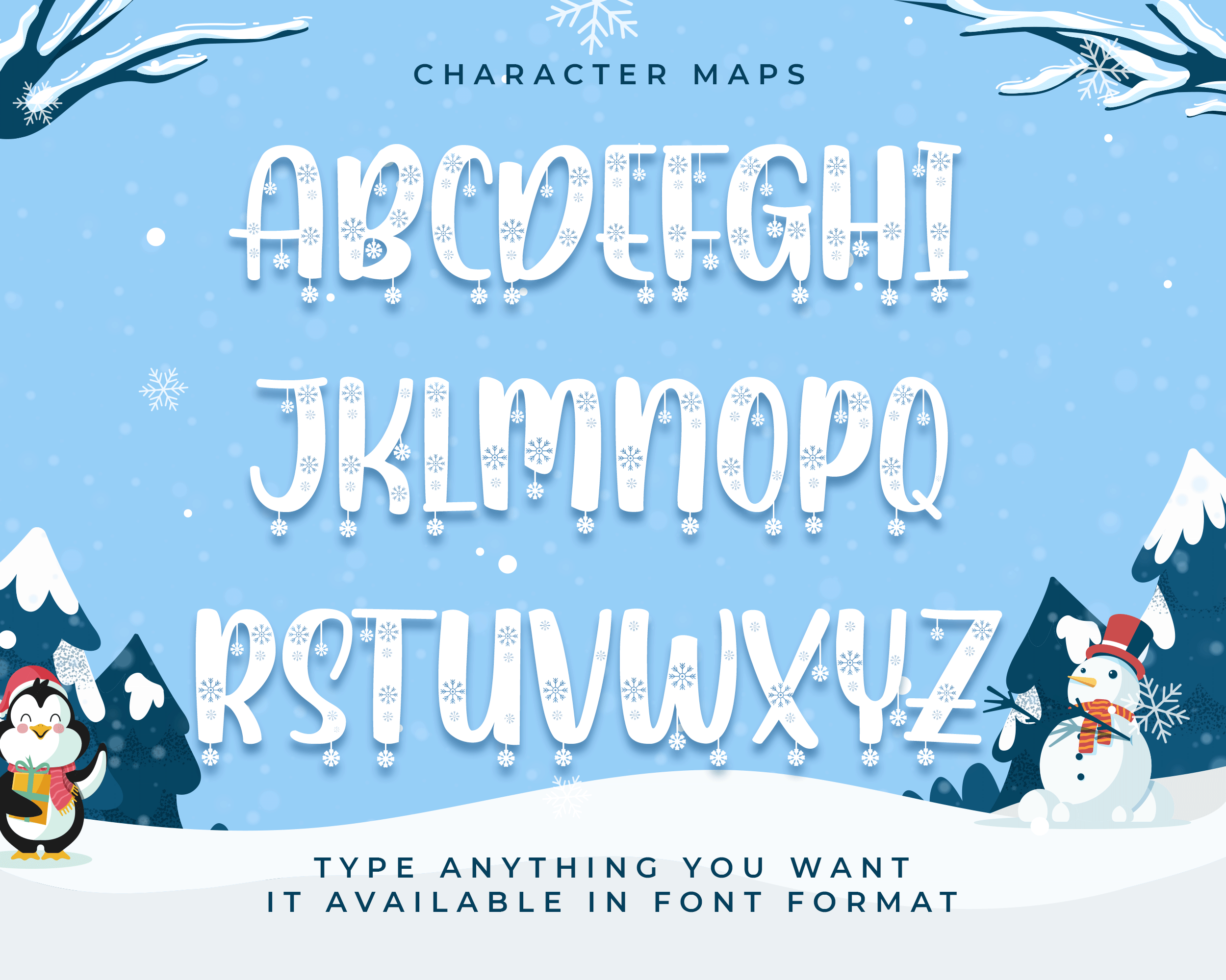 Modern Decorative Baimbo Snow Font - Image 9