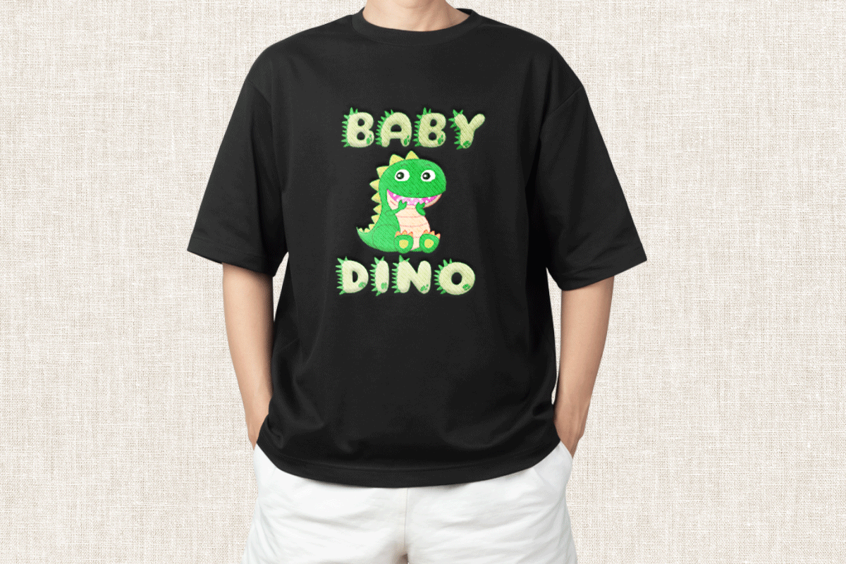 Decorative Dino Alphabet Embroidery Font, Embroidery Decorative Font, Modern Embroidery Fonts, Decorative Dino Alphabet Font For Embroidery, Embroidery Kids Font - Image 4