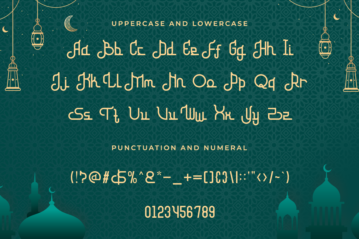 Ramadhan Kareem Modern Arabic Font - Image 7
