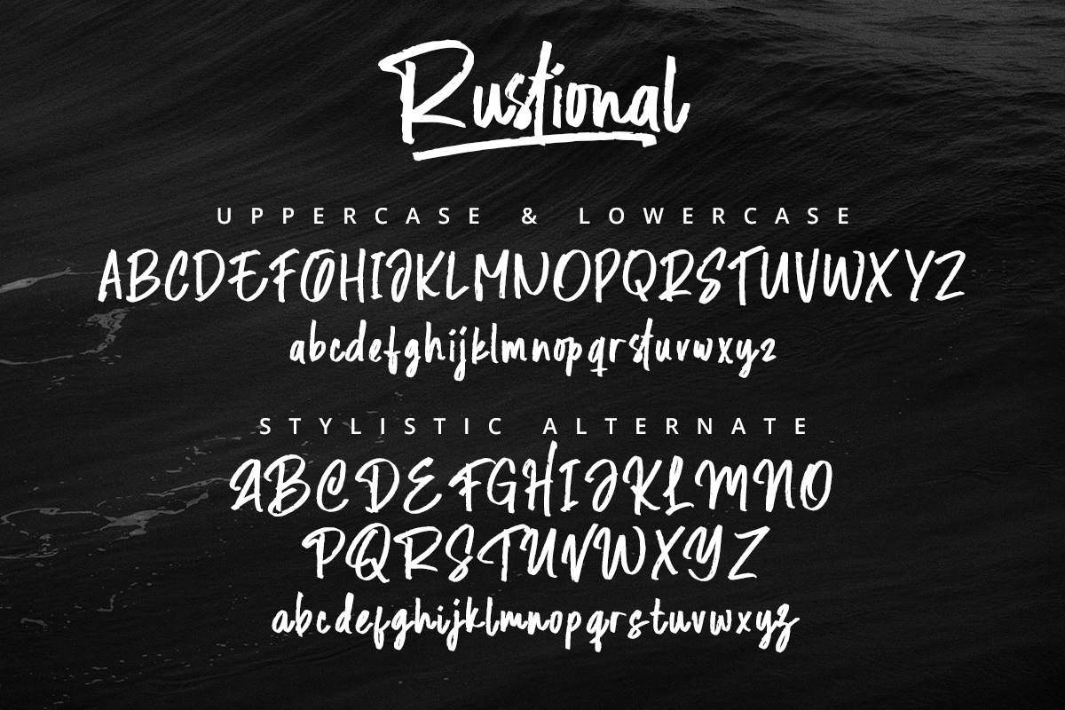 Rustional Modern Script Brush Font - Image 9