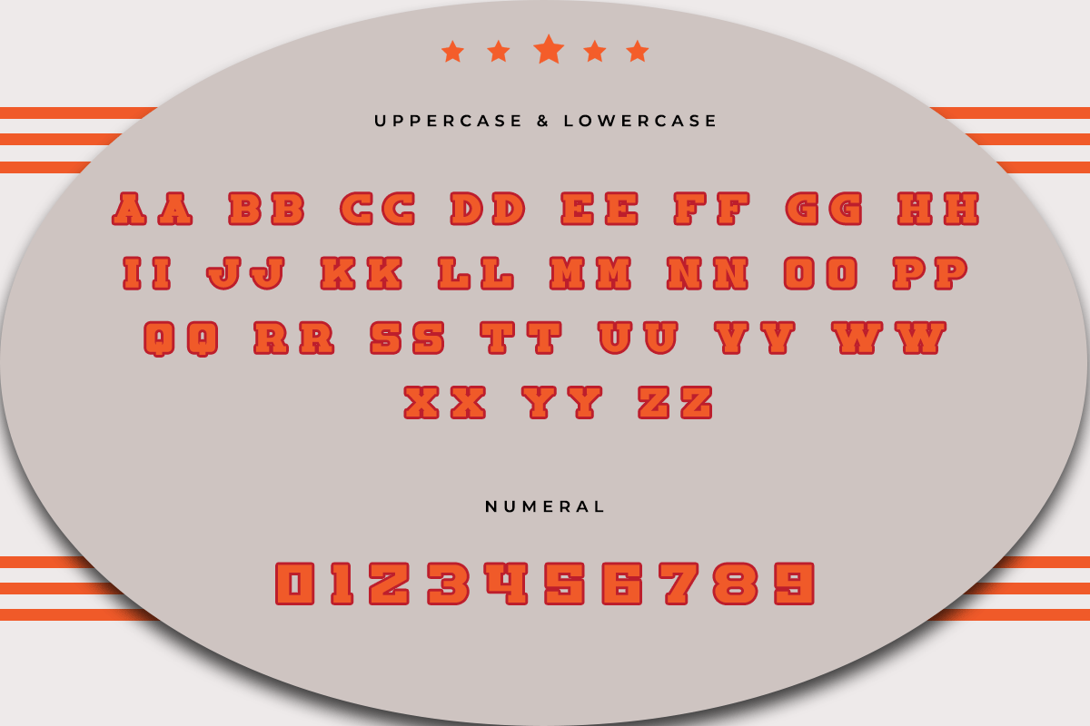 Football Modern Varsity Font - Image 6