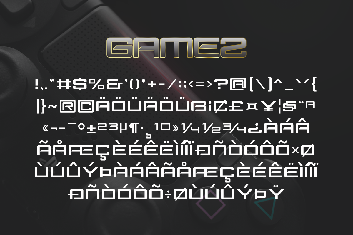 Gamez Modern Futuristic Font - Image 9