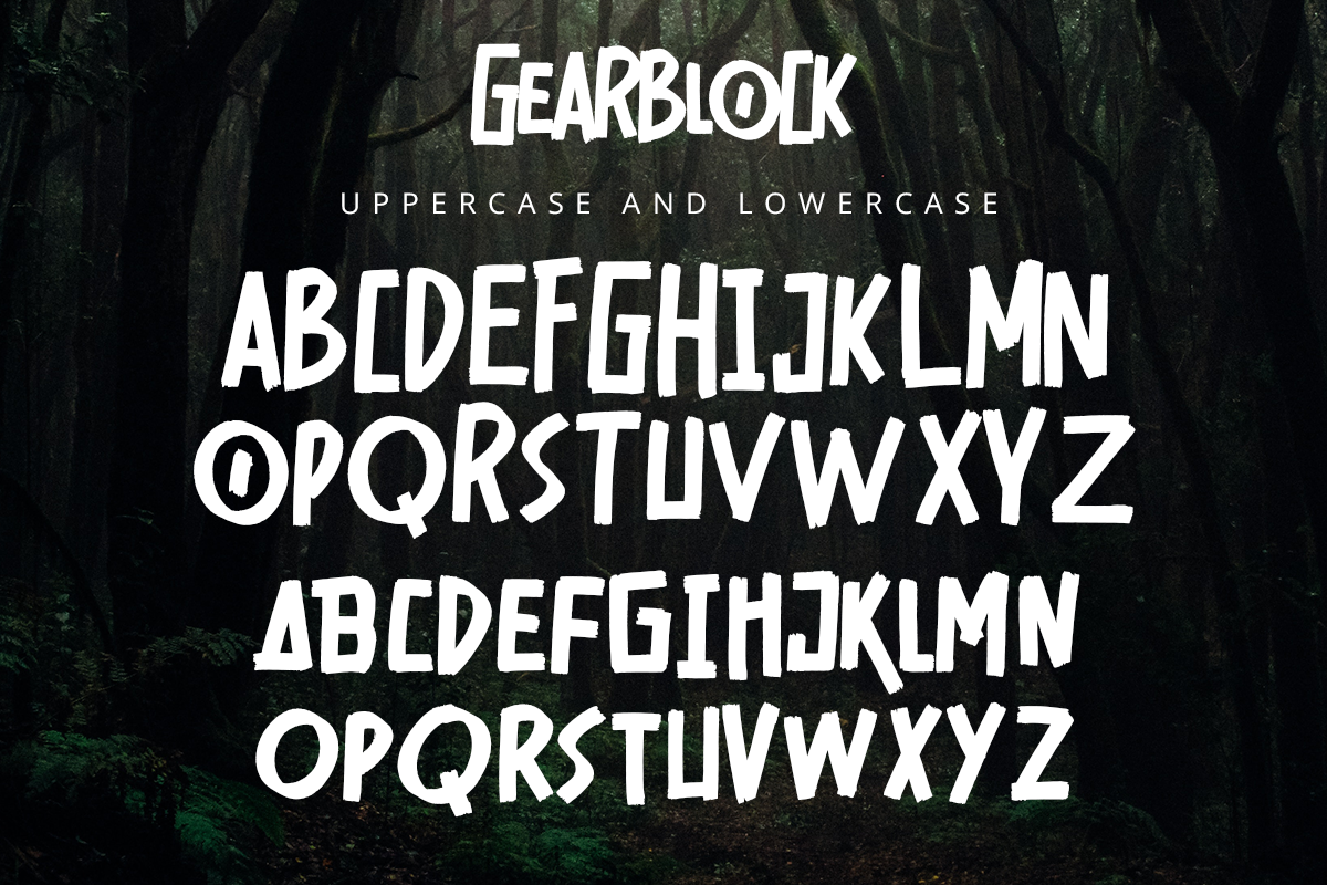 Gearblock Modern Display Font - Image 8