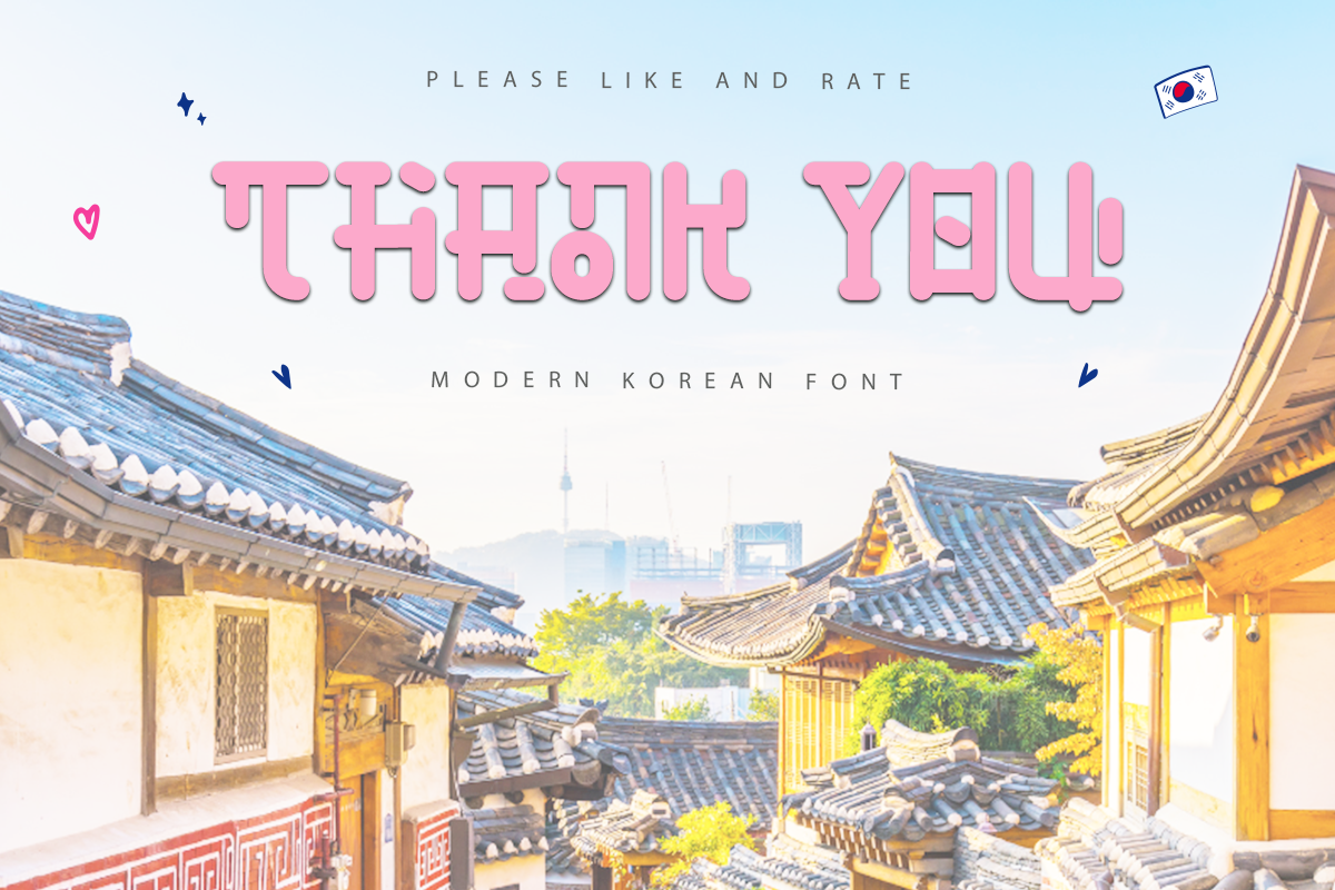 Saranghaeyo Modern Korean Font - Image 9