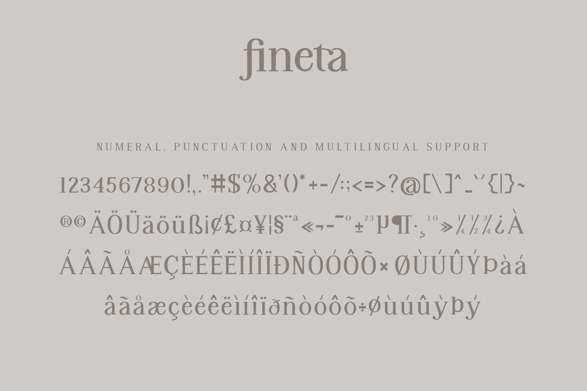 Fineta Modern Serif Font - Image 10