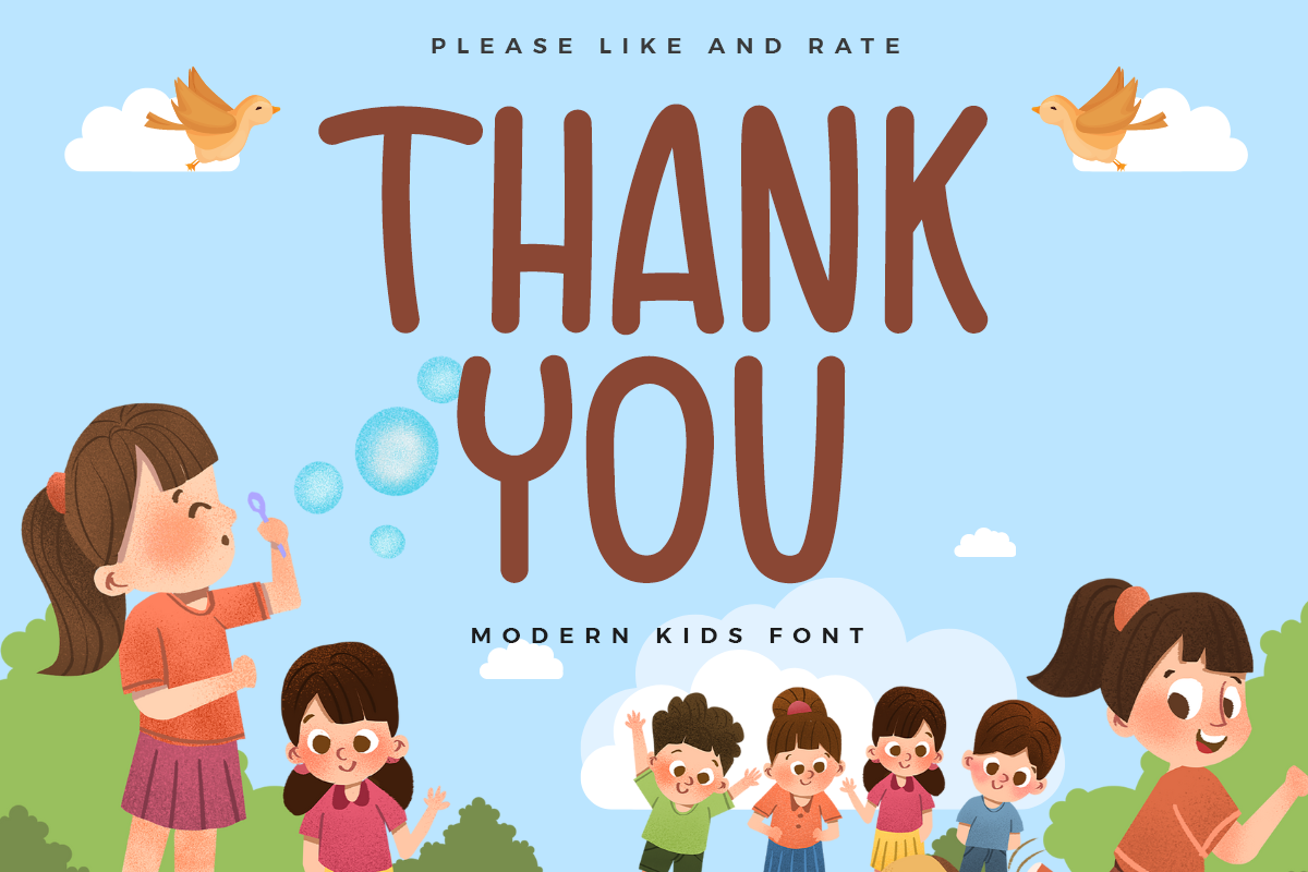 Happy Child Modern Kids Font - Image 8