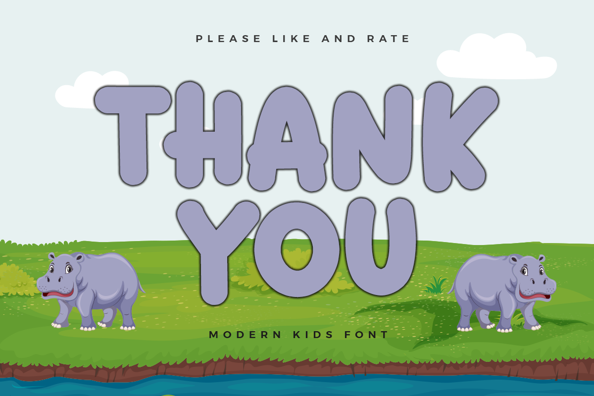 Hippo Modern Kids Font - Image 8