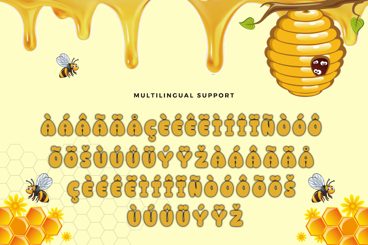 Honey Bee Modern Kids Font - Image 7