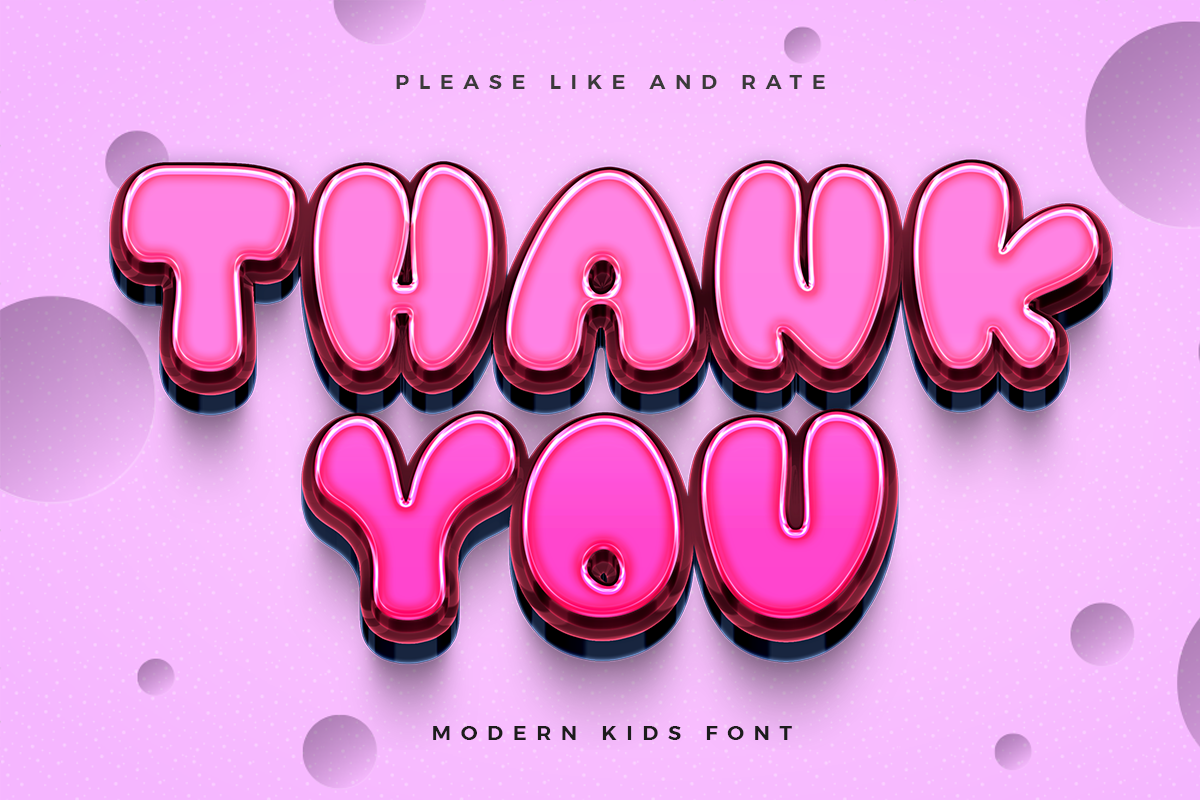 Berry Juice Modern Kids Font - Image 8