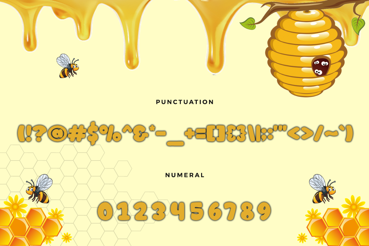 Honey Bee Modern Kids Font - Image 8