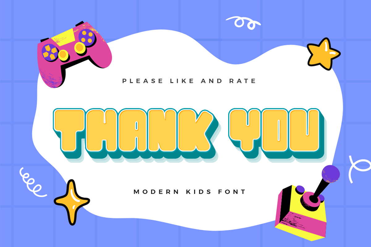 Quiz Kid Modern Kids Font - Image 9