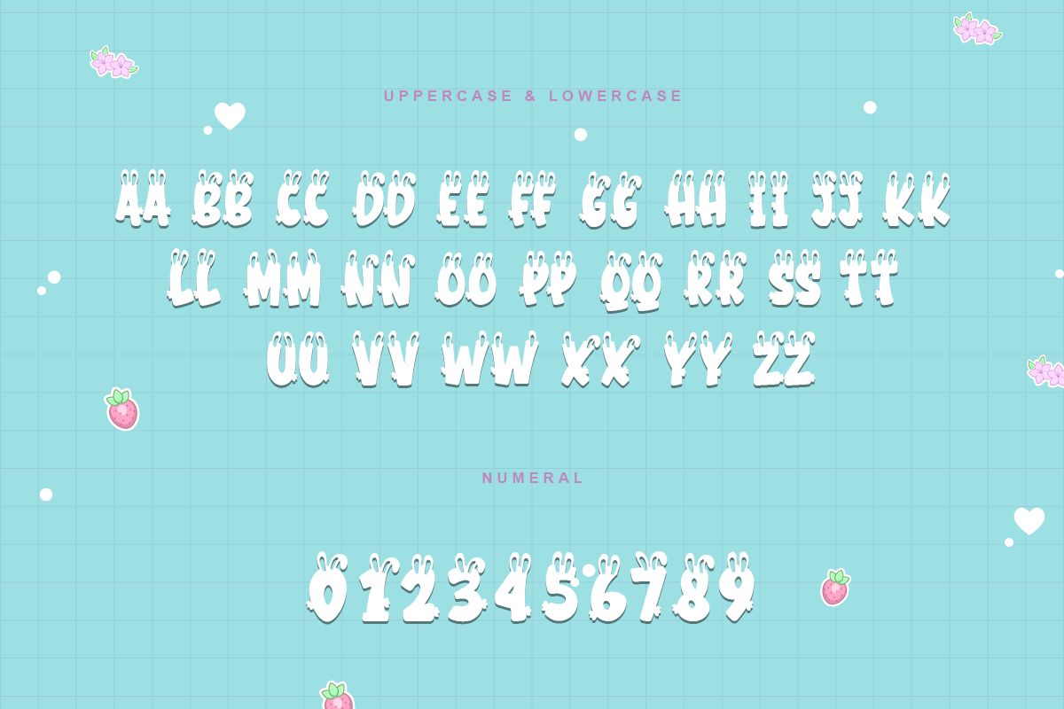 Bunny Modern Character Kids Font - Image 6