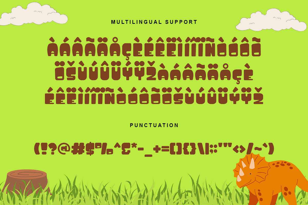 Dino World Modern Kids Font - Image 7