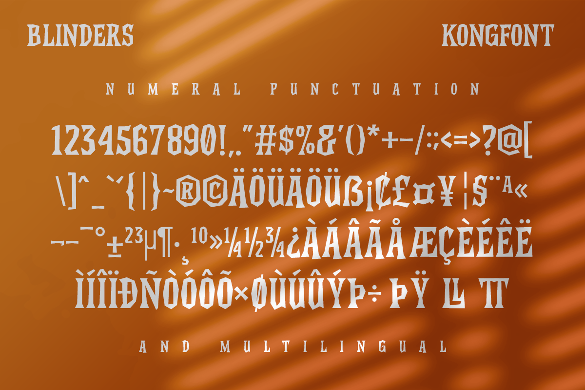 Blinders Modern Display Font - Image 8