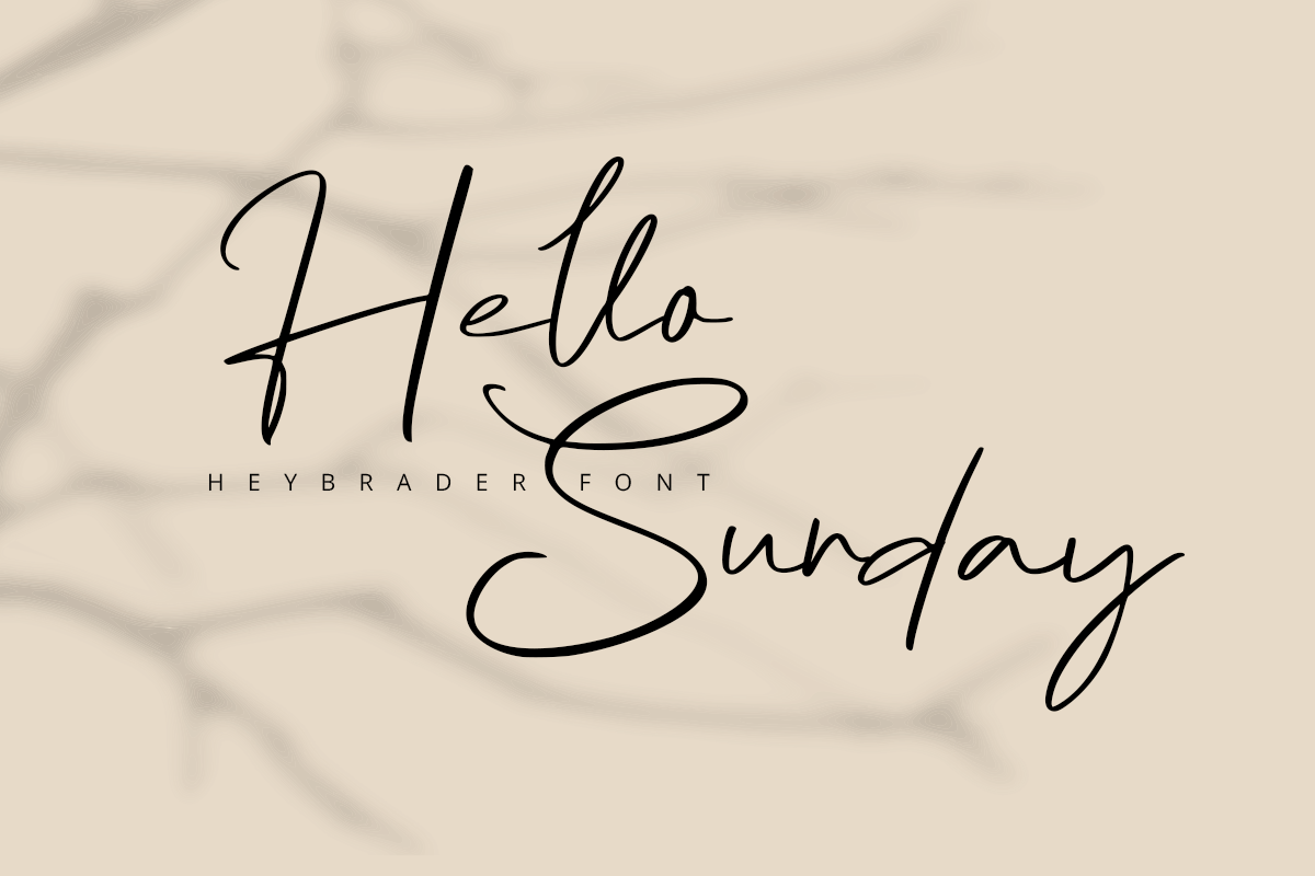Heybrader Modern Handwritten Script Font - Image 3