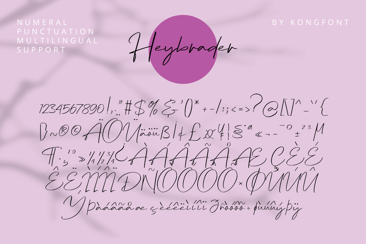 Heybrader Modern Handwritten Script Font - Image 7