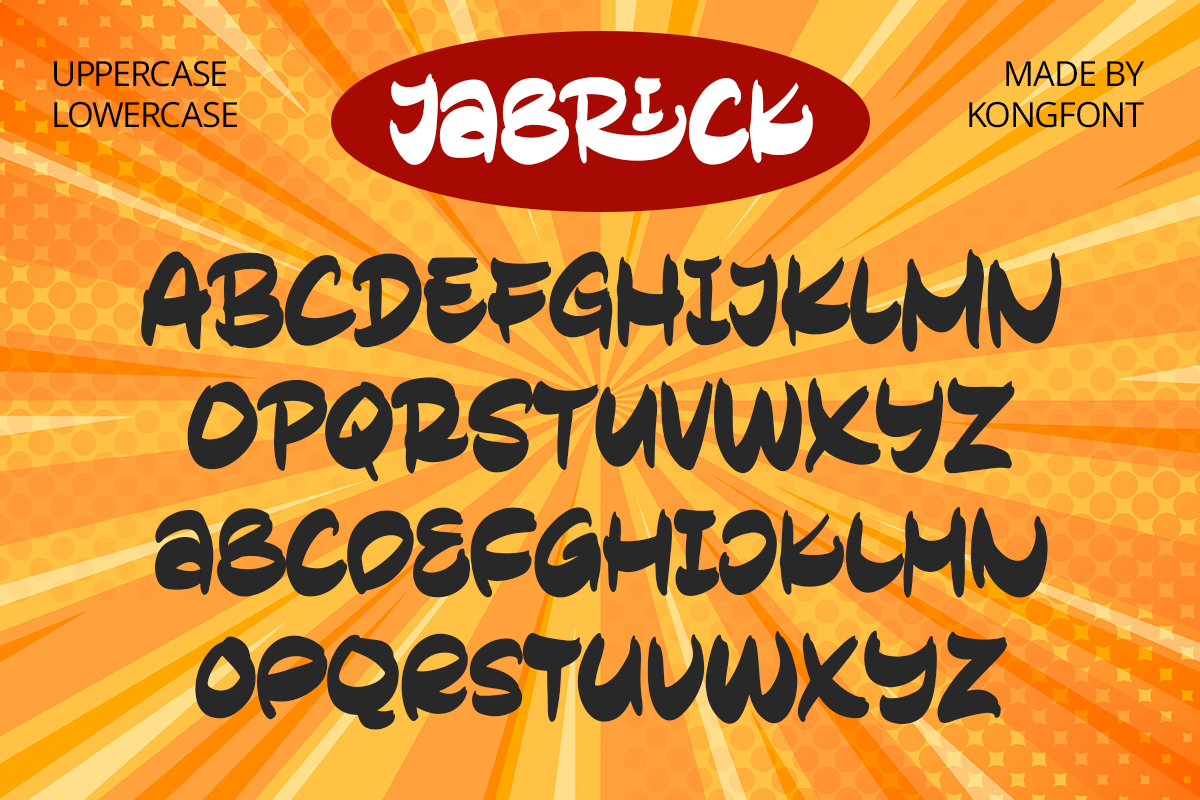 Jabrick Unique Display Font - Image 8