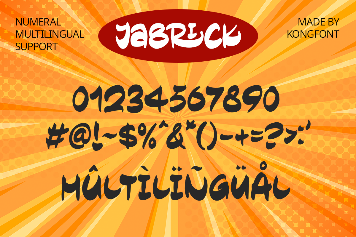 Jabrick Unique Display Font - Image 10