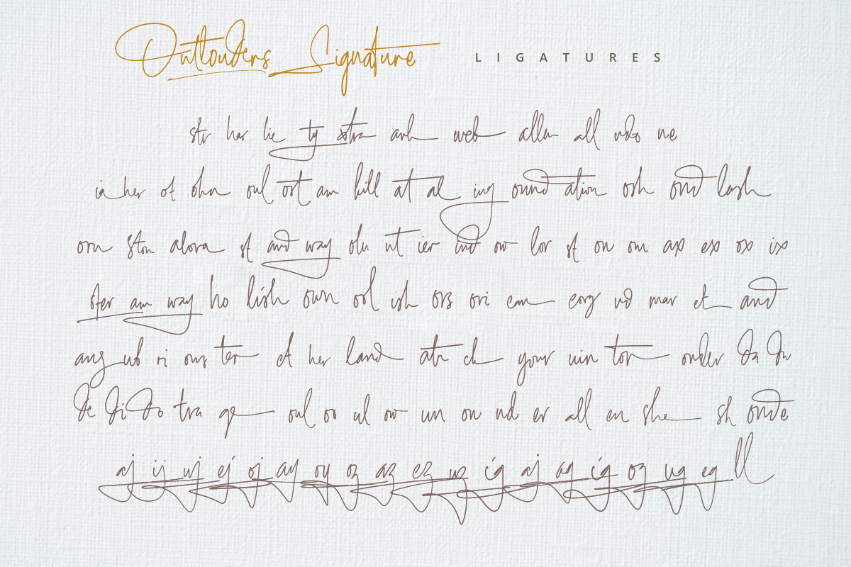 Outlouders Signature Classy Handwritten Script Font - Image 8