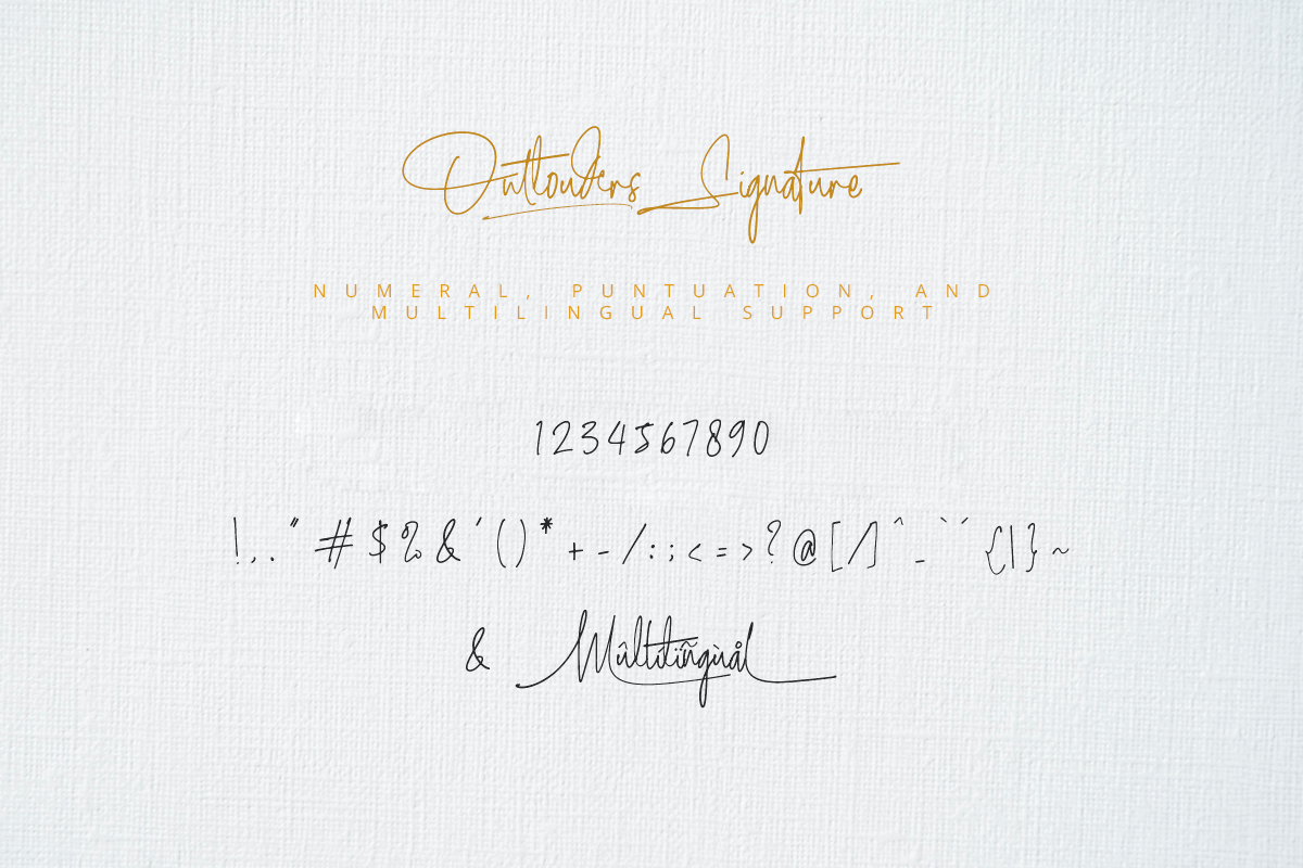 Outlouders Signature Classy Handwritten Script Font - Image 9