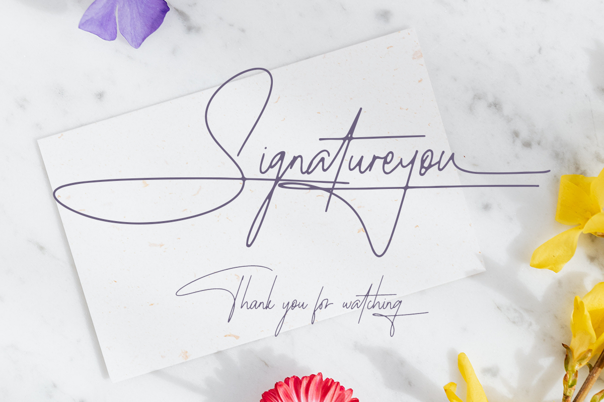 Signatureyou Classy Handwritten Script Font - Image 10