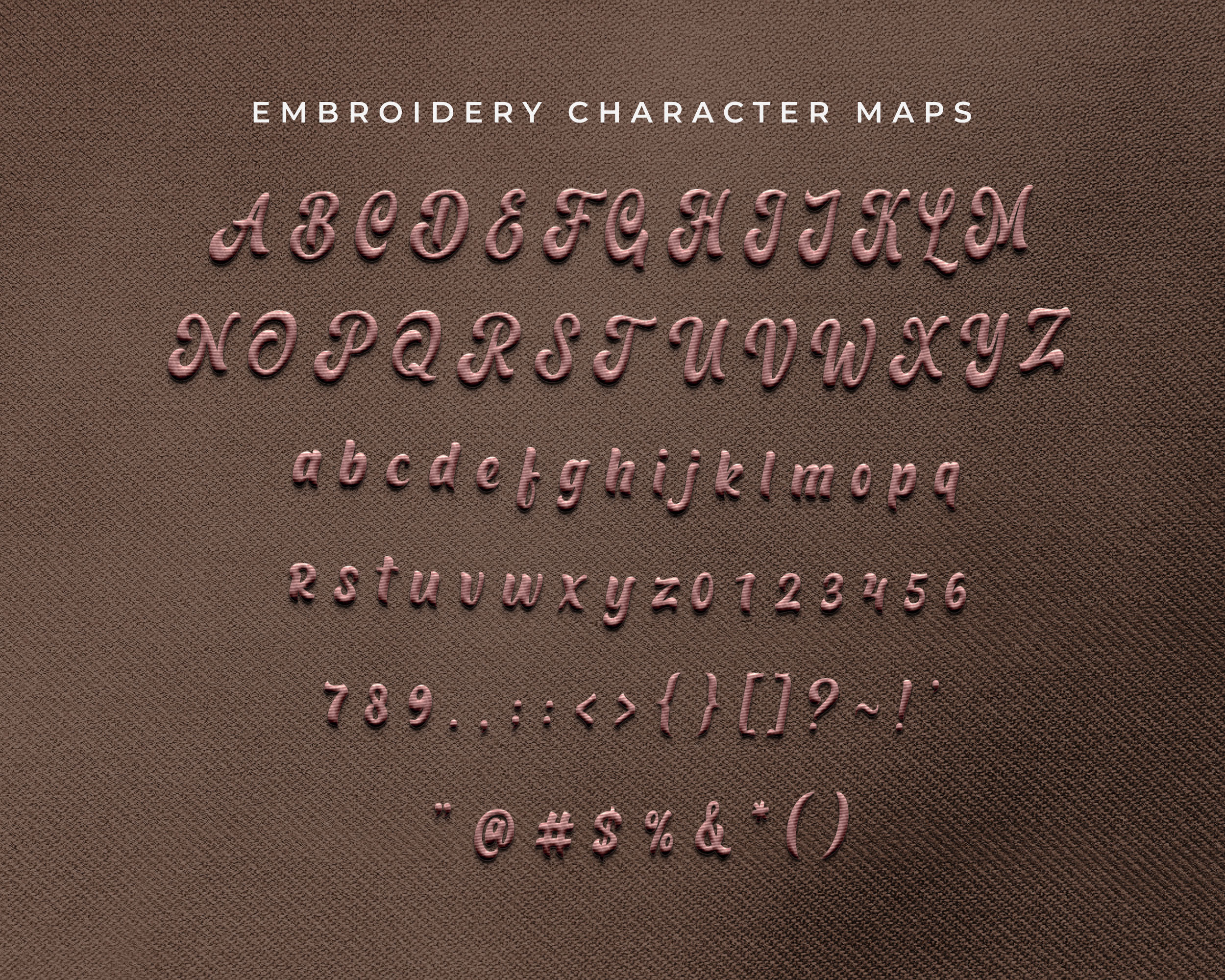 Barqish Embroidery Font, Embroidery Vintage Font, Modern Embroidery Fonts, Barqish Font For Embroidery, Embroidery Retro Font - Image 10