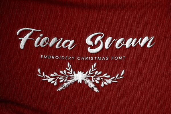 Fiona Brown Embroidery Font, Embroidery Bx Font, Embroidery Script Font, Fiona Brown Font For Embroidery, Embroidery Cursive Font - Image 2