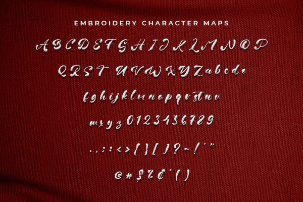 Fiona Brown Embroidery Font, Embroidery Bx Font, Embroidery Script Font, Fiona Brown Font For Embroidery, Embroidery Cursive Font - Image 6