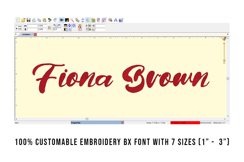 Fiona Brown Embroidery Font, Embroidery Bx Font, Embroidery Script Font, Fiona Brown Font For Embroidery, Embroidery Cursive Font - Image 7