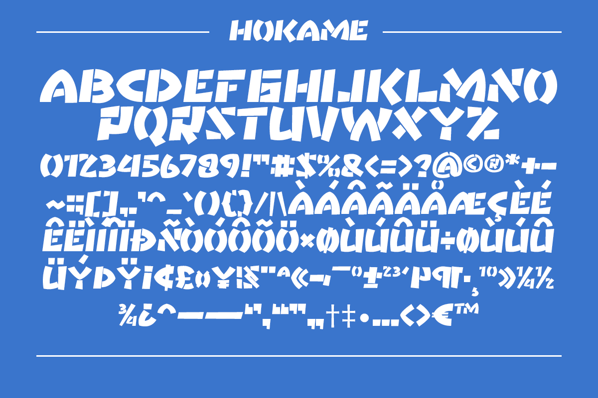 Hokame Unique Display Font - Image 9