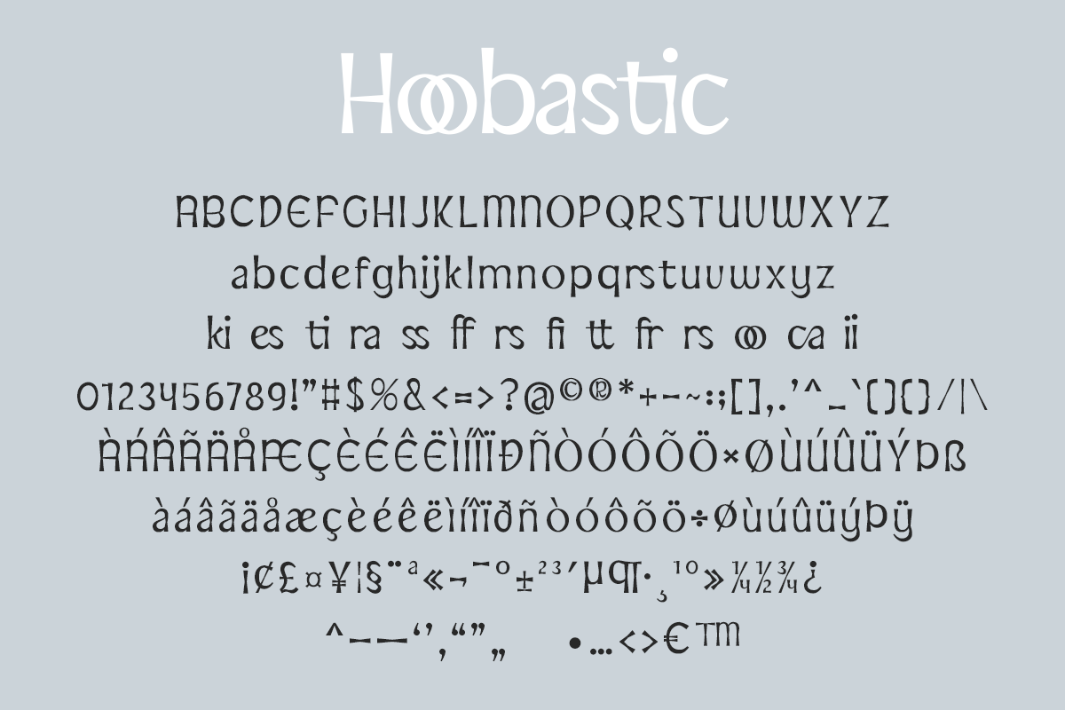 Hoobastic Modern Unique Display Font - Image 7
