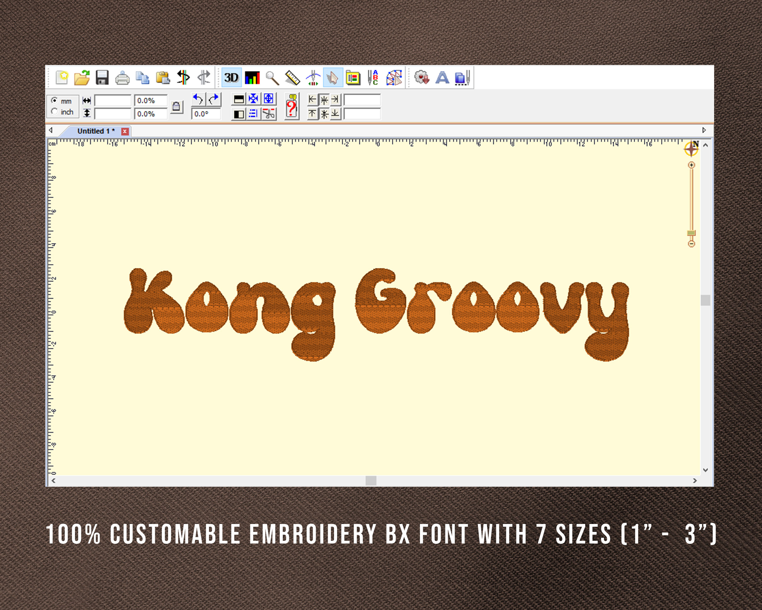 Kong Groovy Embroidery Font, Embroidery Handwriting Font, Bx Embroidery Fonts, Kong Groovy Font For Embroidery, Embroidery Script Font - Image 11