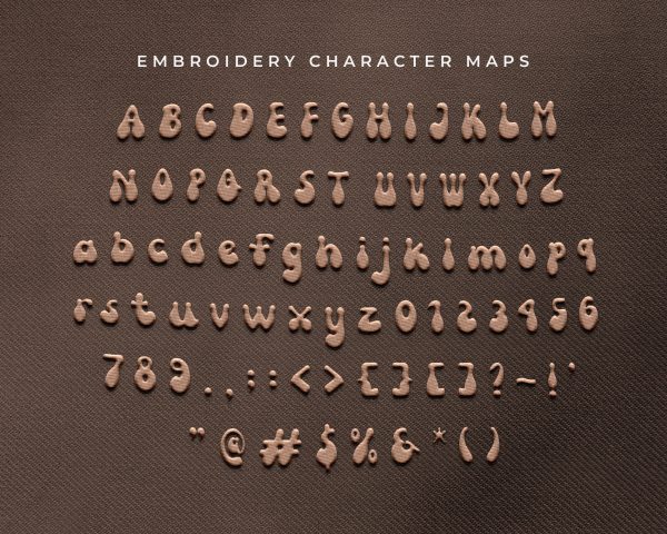 Kong Groovy Embroidery Font, Embroidery Handwriting Font, Bx Embroidery Fonts, Kong Groovy Font For Embroidery, Embroidery Script Font - Image 10